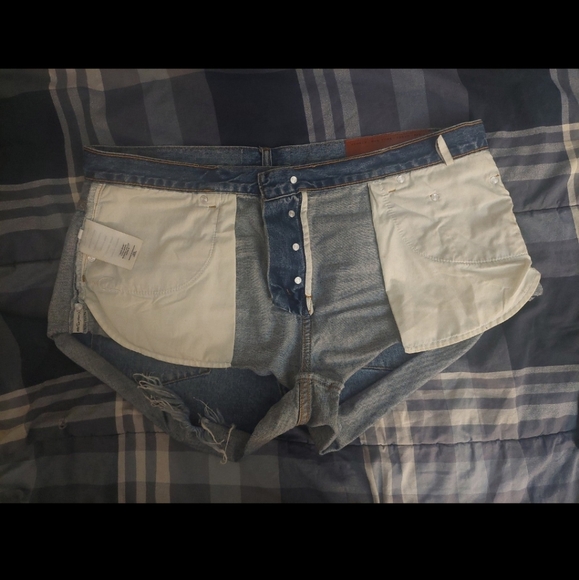 ONE TEASPOON BANDITS DENIM JEAN SHORTS - Picture 6 of 12